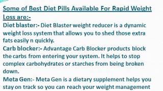 Best Diet Pills Available For Rapid Weight Loss.