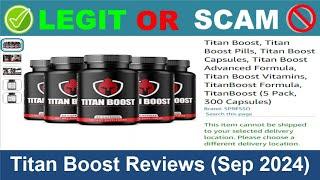 Titan Boost Reviews ( Jun 2024) Beware of Scam! Watch Now!