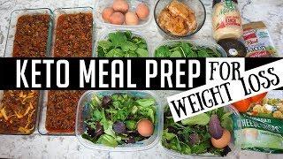 KETO MEAL PREP FOR WEIGHT LOSS (KETO CHILI & COBB SALAD)