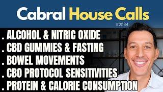 Nitric Oxide, CBD Gummies & Fasting, Bowel Movements, CBO Protocol Sensitivities, Protein & Calories