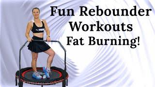 Rebounder workout beginner. Rebounder exercises for Weight Loss, Toning. Fitness Trampoline. Cardio