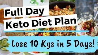 Full day Keto Diet Plan | Lose 10 Kgs in 5 Days | Indian Ketogenic Diet for Weight Loss in Hindi