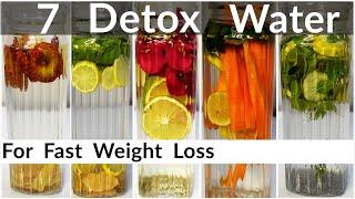 7 Detox Water Recipes For Fast Weight Loss In Hindi | Infused Water To Lose Belly Fat | Flat Belly