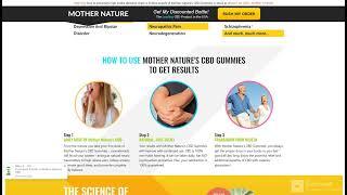 Mother Nature's CBD Gummies 100% Natural Pain Relief!