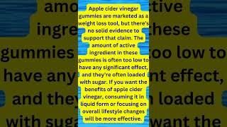 Apple Cider Vinegar Gummies: Weight Loss Miracle or Myth? #weightlosstruth