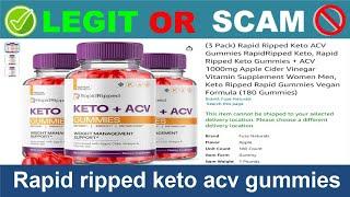 Rapid ripped keto acv gummies Reviews ( Jun 2024) Beware of Scam! Watch Now!