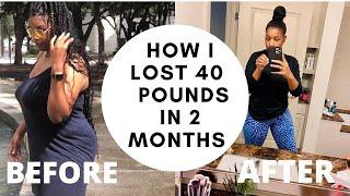 HOW TO LOSE WEIGHT FAST! 40 Pounds In 2 MONTHS! (NO EXERCISE)