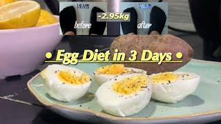 57-46kg vlog | EGG DIET *again* for 3 DAYS