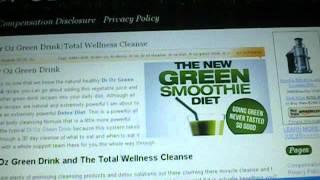 DR OZ GREEN DRINK:THE TRUE DR OZ CLEANSE