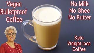 Vegan Bulletproof Coffee Recipe For Weight Loss - Keto Coffee - Gut Friendly | Skinny Recipes